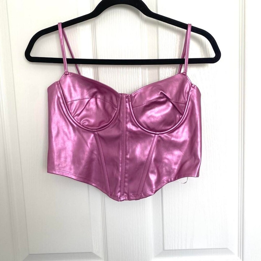 Women's Pink and Purple Corset